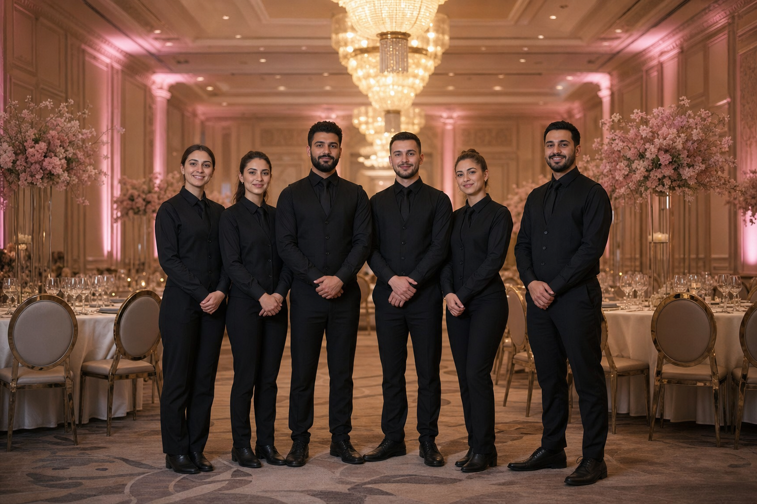 Aristia Events team ready for service