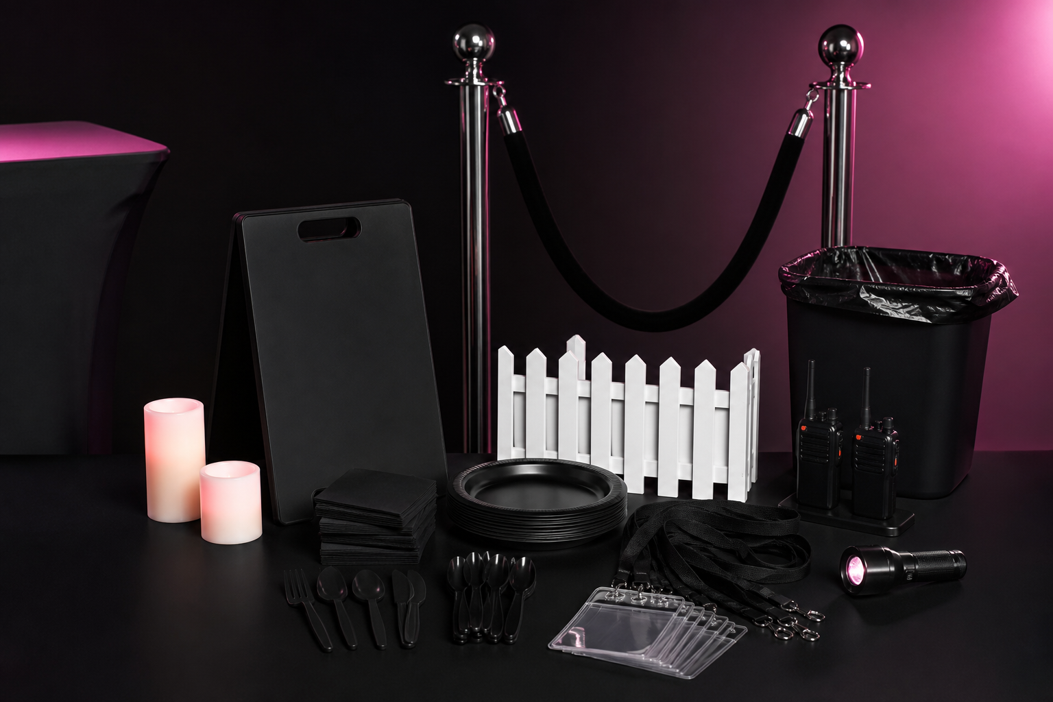 Event equipment support