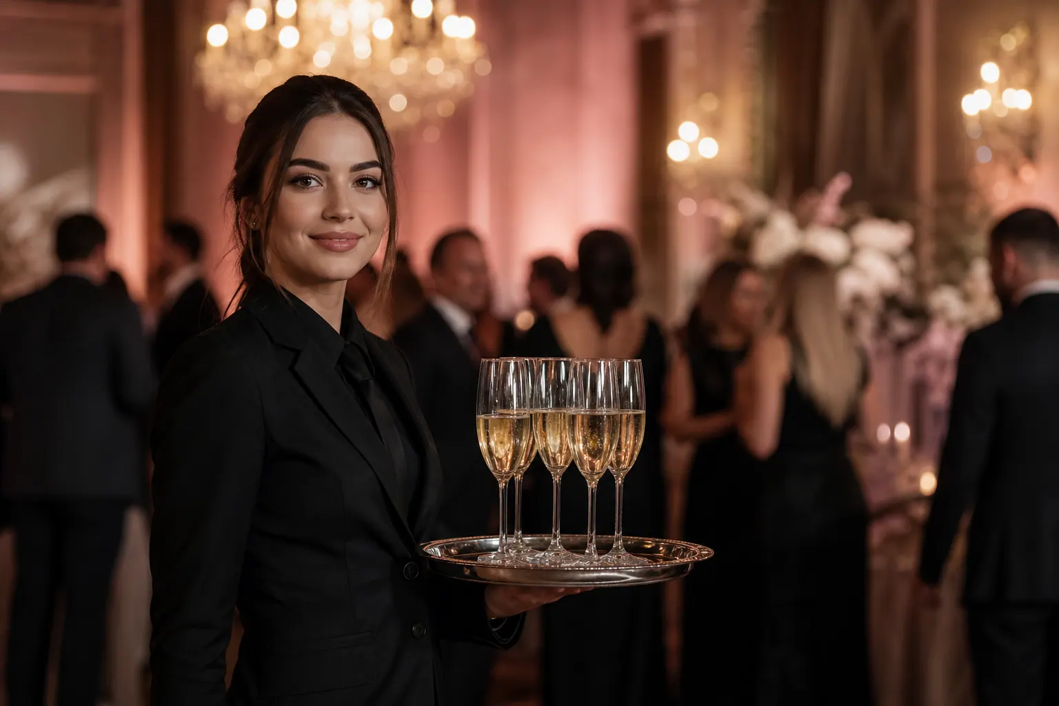 Aristia Events staffing at a premium reception